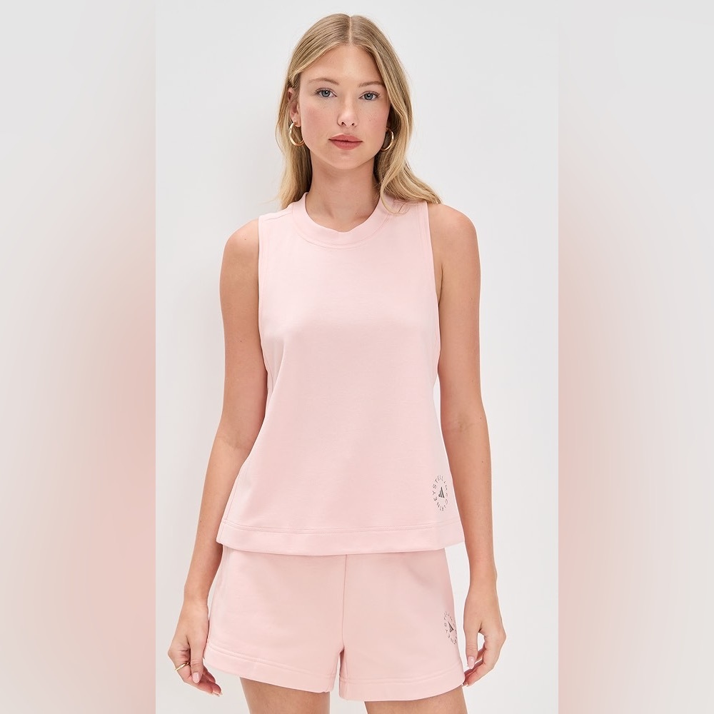 NWOT adidas by Stella McCartney Tank Top Vapor Pink Large Organic Cotton